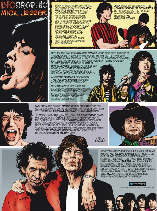 Biographic on Sunday August 4, 2019 Comic Strip
