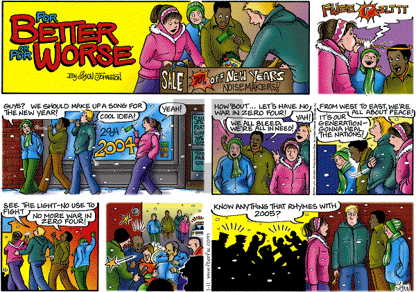 For Better or For Worse - Sunday January 11, 2004 Comic Strip
