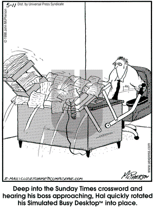 Close to Home on Tuesday June 2, 1998 Comic Strip