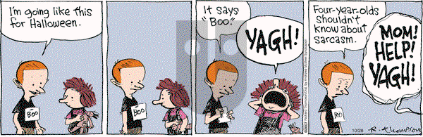 Cul de Sac on Saturday October 28, 2017 Comic Strip