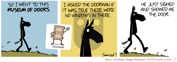 Dark Side of the Horse on Sunday December 25, 2016 Comic Strip