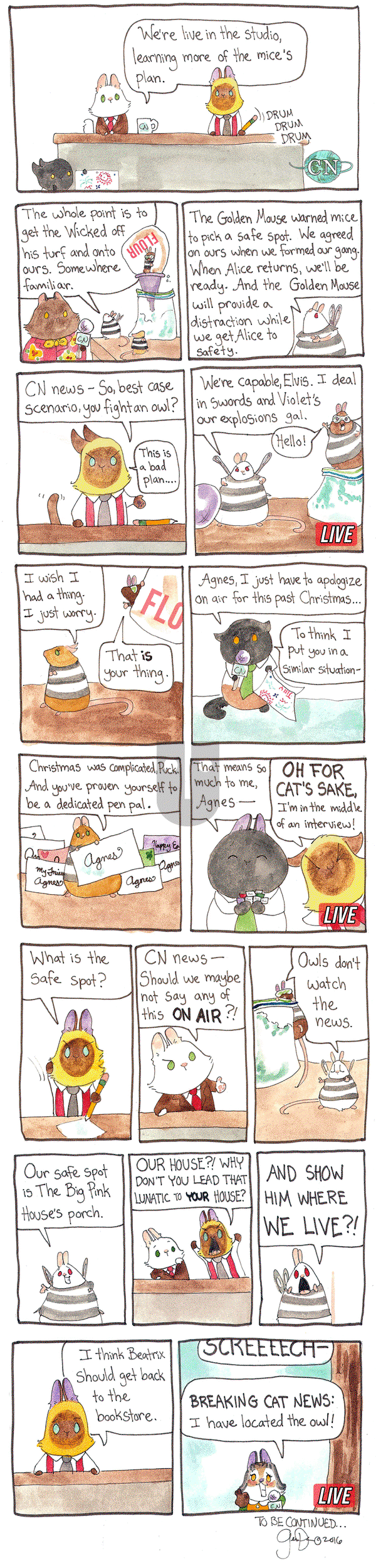 Breaking Cat News on Thursday July 7, 2016 Comic Strip