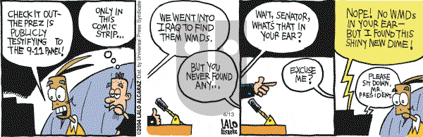 La Cucaracha on Tuesday April 13, 2004 Comic Strip