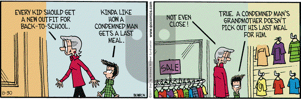 Grand Avenue on Wednesday August 30, 2017 Comic Strip