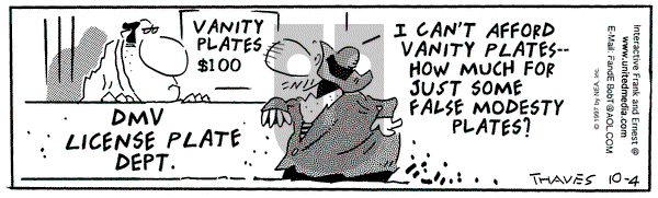 Frank and Ernest on Saturday October 4, 1997 Comic Strip