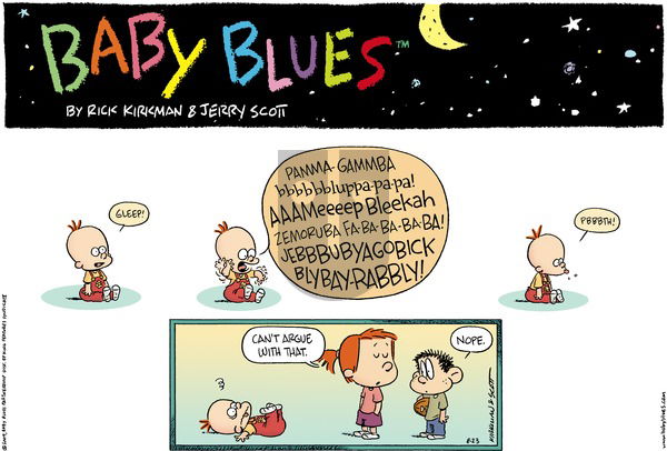 Baby Blues on Sunday August 23, 2009 Comic Strip