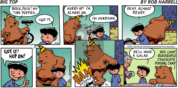 Big Top on Sunday May 26, 2002 Comic Strip