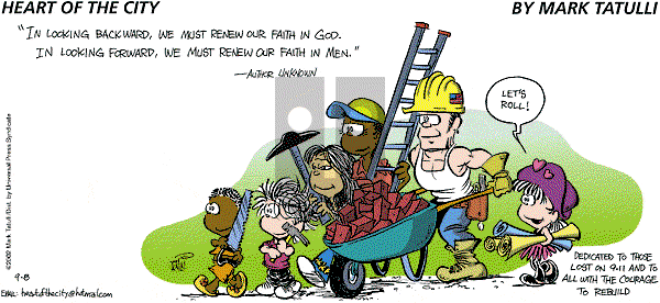 Heart of the City on Sunday September 8, 2002 Comic Strip