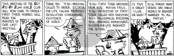 Calvin and Hobbes on Monday August 2, 1993 Comic Strip