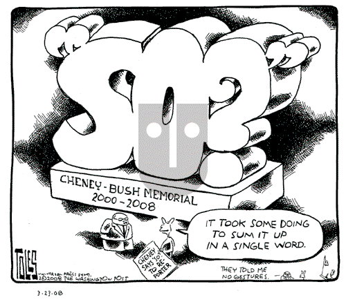 Tom Toles - Sunday March 23, 2008 Comic Strip