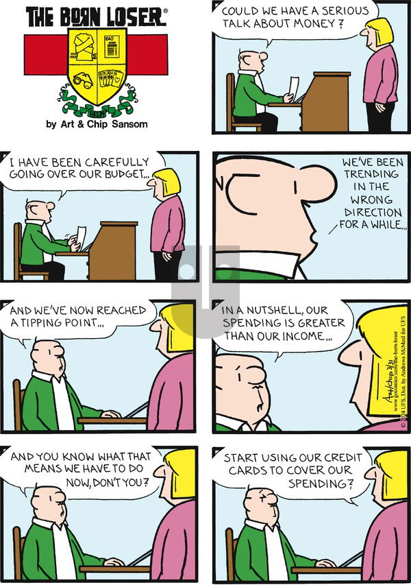 The Born Loser on Sunday March 31, 2024 Comic Strip