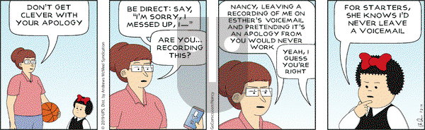 Nancy on Tuesday July 2, 2019 Comic Strip