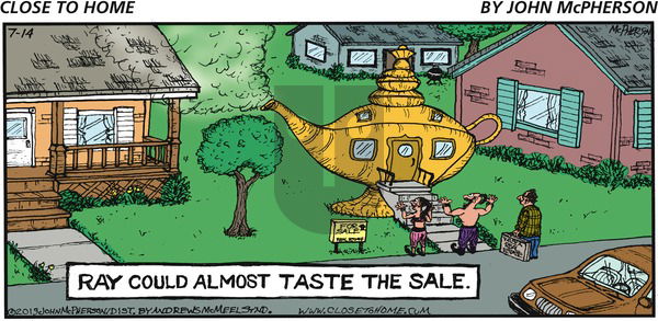 Close to Home on Sunday July 14, 2019 Comic Strip