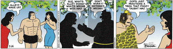 Alley Oop on Saturday March 24, 2012 Comic Strip