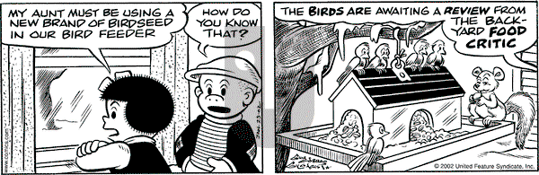Nancy on Tuesday January 29, 2002 Comic Strip