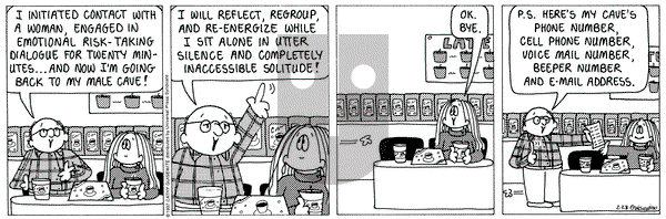 Cathy Classics - Friday February 28, 1997 Comic Strip