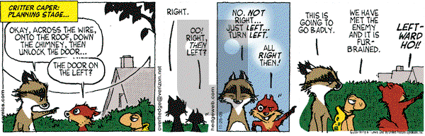Over the Hedge on Wednesday November 25, 2009 Comic Strip