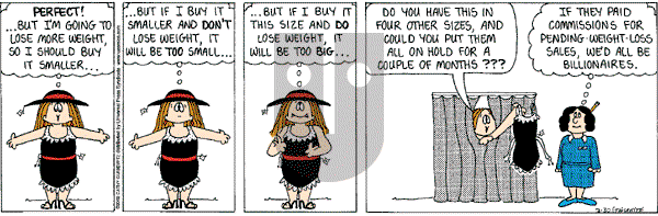 Cathy Classics - Saturday March 30, 2002 Comic Strip