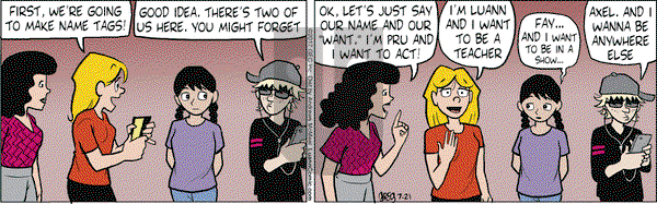 Luann on Friday July 21, 2017 Comic Strip