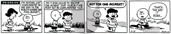 Peanuts on Monday September 21, 1953 Comic Strip