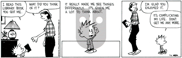 Calvin and Hobbes on Thursday July 6, 1995 Comic Strip