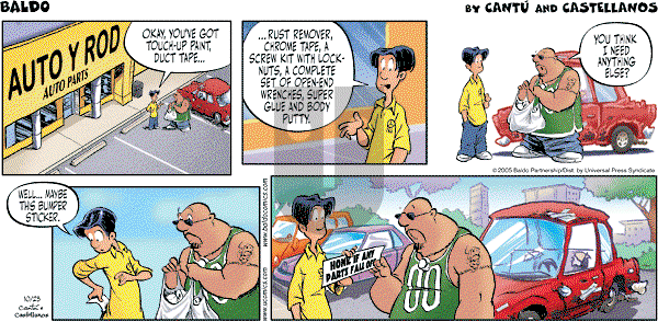 Baldo - Sunday October 23, 2005 Comic Strip