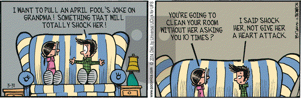 Grand Avenue on Monday March 31, 2014 Comic Strip