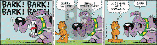 Garfield on Wednesday March 21, 2018 Comic Strip