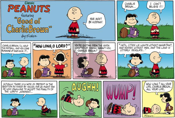 Peanuts - Sunday October 10, 2004 Comic Strip