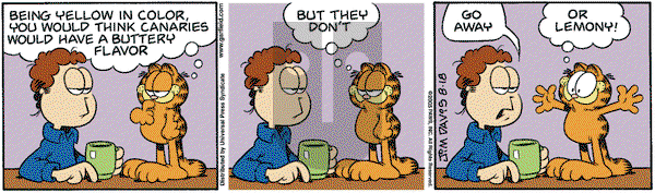 Garfield on Thursday August 18, 2005 Comic Strip