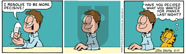 Garfield on Saturday February 17, 1996 Comic Strip