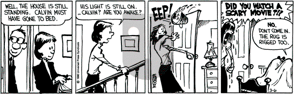 Calvin and Hobbes on Thursday March 6, 1986 Comic Strip