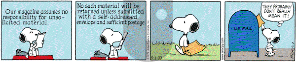 Peanuts on Monday May 1, 2000 Comic Strip