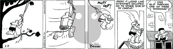 Alley Oop on Monday February 3, 2003 Comic Strip