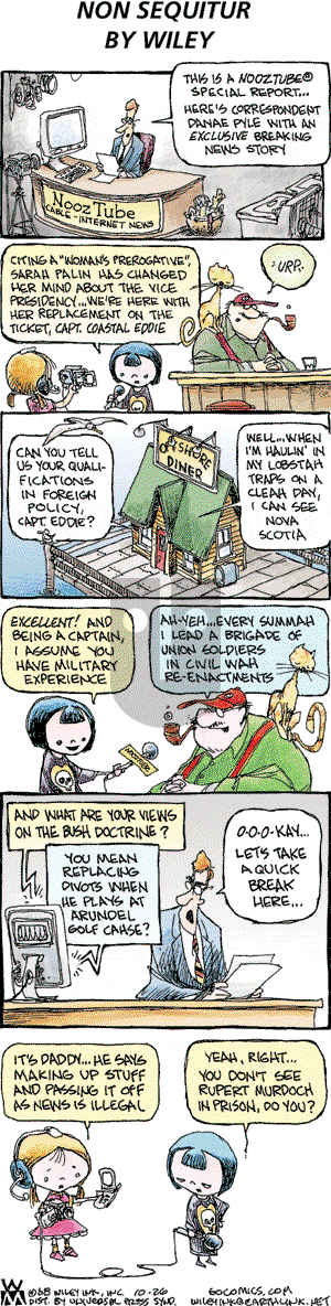 Non Sequitur on Sunday October 26, 2008 Comic Strip