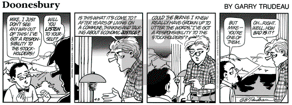 Doonesbury on Wednesday April 3, 1996 Comic Strip