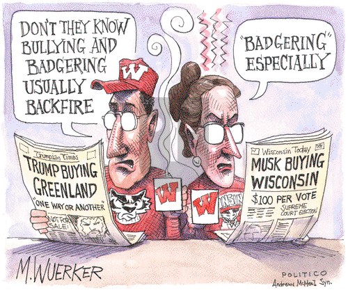 Matt Wuerker on Wednesday March 26, 2025 Comic Strip