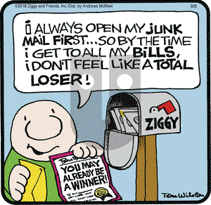 Ziggy on Monday August 6, 2018 Comic Strip