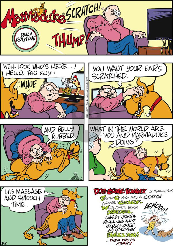 Marmaduke on Sunday August 2, 2015 Comic Strip