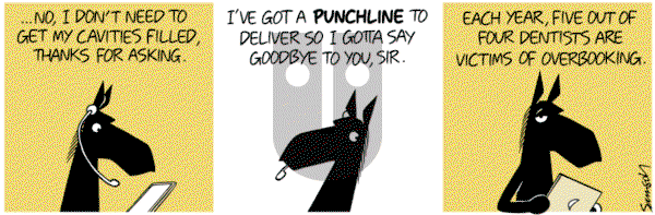 Dark Side of the Horse on Monday September 19, 2016 Comic Strip