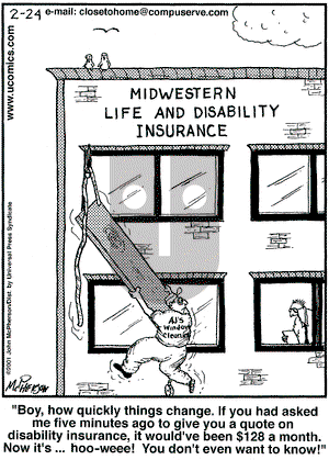 Close to Home on Saturday February 24, 2001 Comic Strip