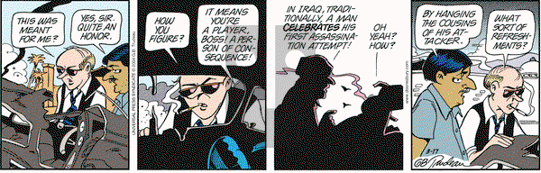 Doonesbury on Wednesday March 17, 2004 Comic Strip