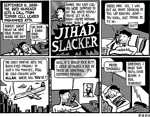 Ted Rall on Thursday October 18, 2001 Comic Strip