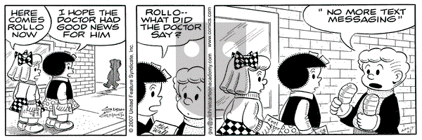 Nancy on Thursday April 19, 2007 Comic Strip