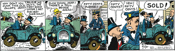 Mutt & Jeff - Saturday August 6, 2022 Comic Strip