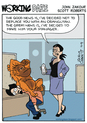 Working Daze on Thursday April 9, 2009 Comic Strip