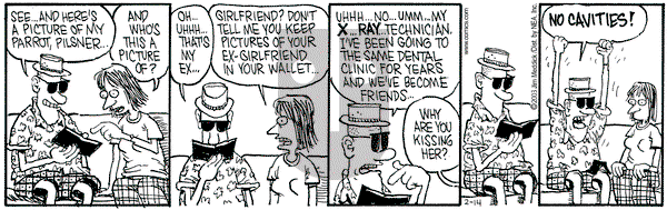 Monty on Friday February 14, 2003 Comic Strip