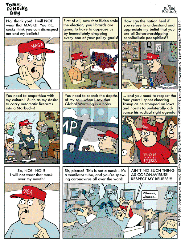 Tom the Dancing Bug on Friday November 20, 2020 Comic Strip
