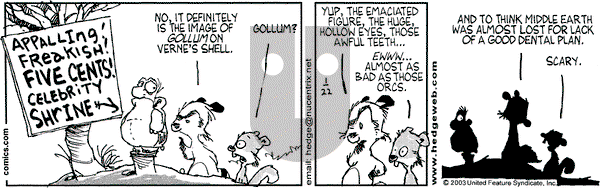 Over the Hedge on Wednesday January 22, 2003 Comic Strip