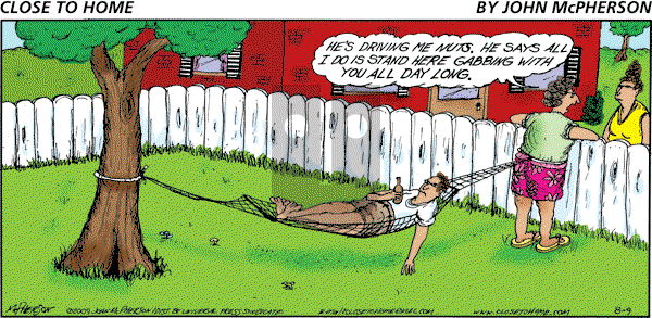 Close to Home on Sunday August 9, 2009 Comic Strip